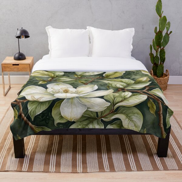Item preview, Patrón abstracto de magnolia de Mississippi designed and sold by Eclectic Monkey.