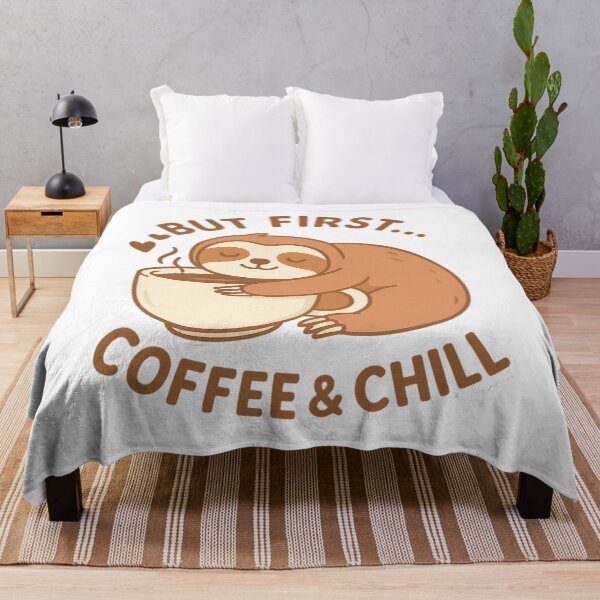 Item preview, Coffee And Chill Sloth Lover Design Cute Lazy Morning Caffeine Vibes designed and sold by tigger shop.
