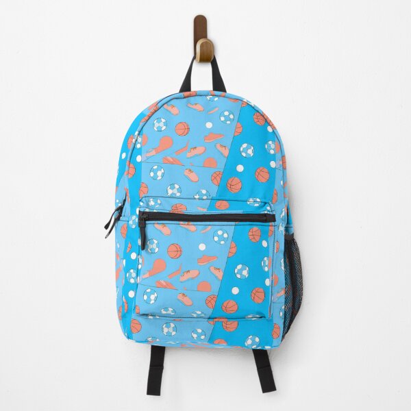 Item preview, Blue Background with Repeating Sports Icons Pattern designed and sold by ART ATTACK ZONE.