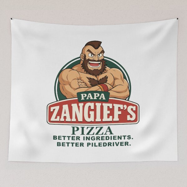 Item preview, Papa Zangief's Pizza designed and sold by GhoulishGraphX.