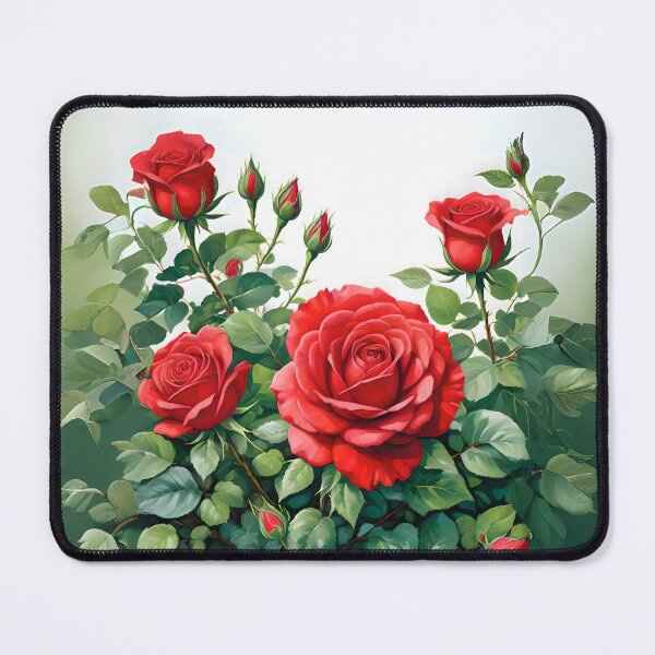 Item preview, Warm Light of a Red Rosebush designed and sold by Ciervo Primavera.