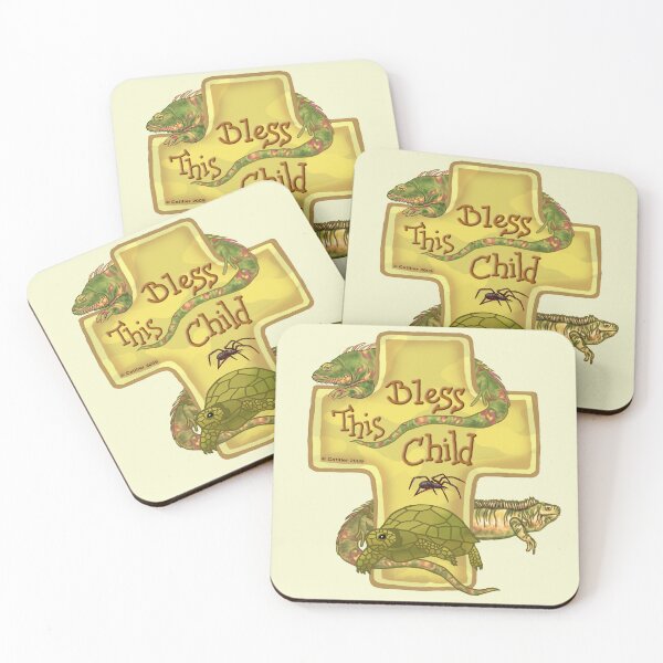 Item preview, Lizard Bless This Child Cross designed and sold by artmuvz.