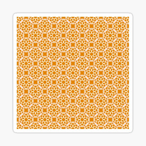 Item preview, Orange White Epitrochoid Geometric Seamless Pattern - 0-2012  designed and sold by MyEyesArtWork.