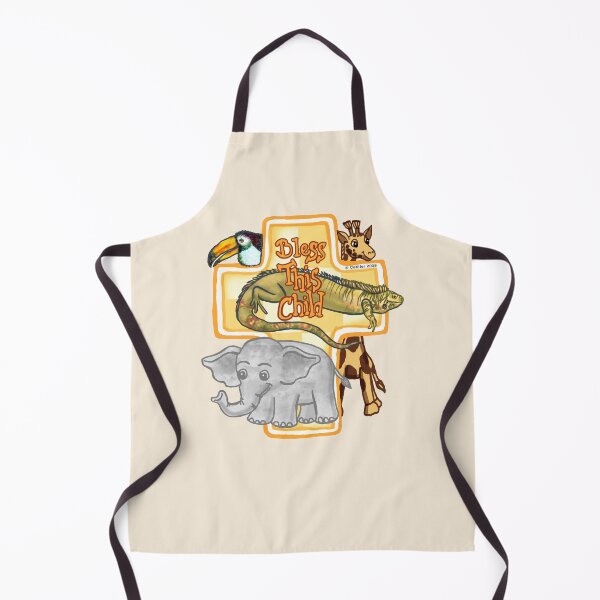 Item preview, Wild Animals Bless This Child Cross designed and sold by artmuvz.