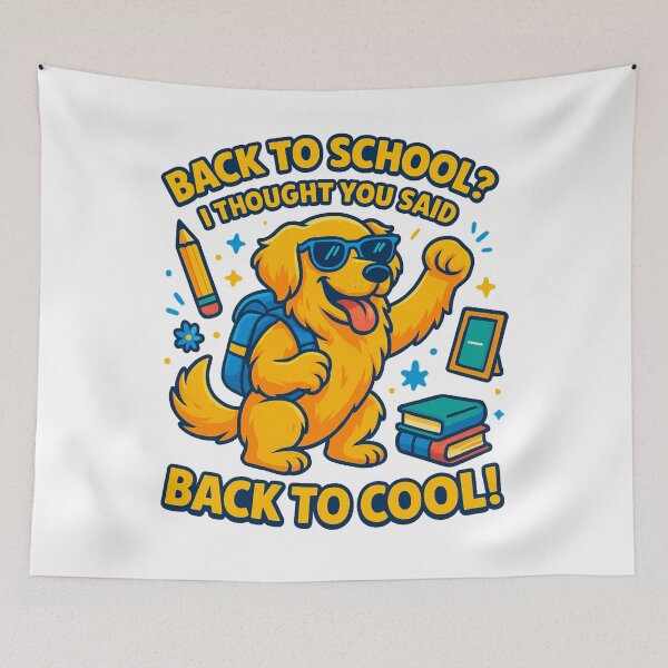 Item preview, Funny Golden Retriever Back To School Dog Design With Books And Glasses designed and sold by tigger shop.
