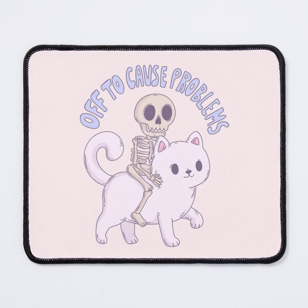 Item preview, Off to Cause Problems Skeleton Cat Chaos designed and sold by Jess.a.creates.