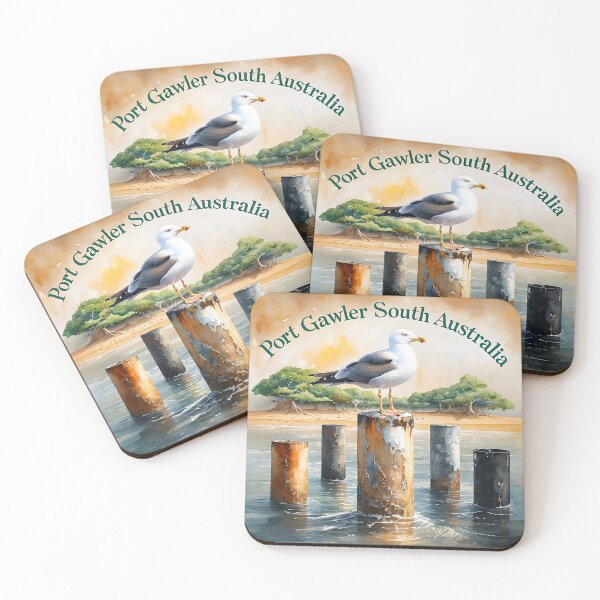 Item preview, Coastal Sentinel - Seagull's Serene Perch designed and sold by ArtisticDesignsbyLinda.
