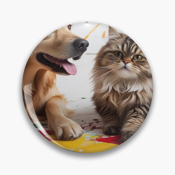 Item preview, Cute dog and cat stickers - funny pet lovers designs for t-shirts and gifts designed and sold by dog&cat.