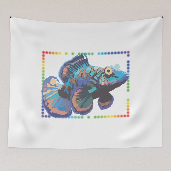 Item preview, Colorful MANDARINFISH Watercolor Art designed and sold by TerScott.