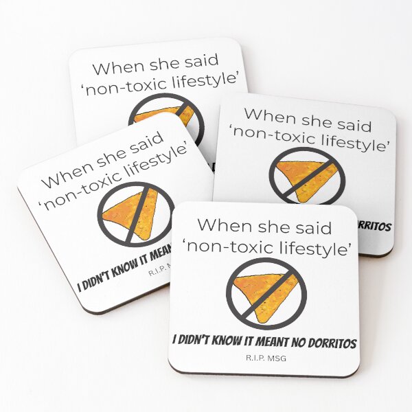 Item preview, Non-Toxic Lifestyle means no Doritos  designed and sold by NaptimeVillage.