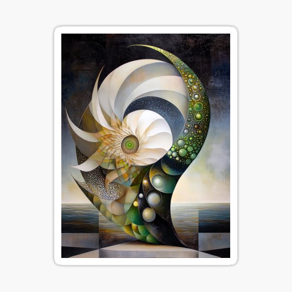 Item preview, Organic Nautilus Horizon designed and sold by bloorose.