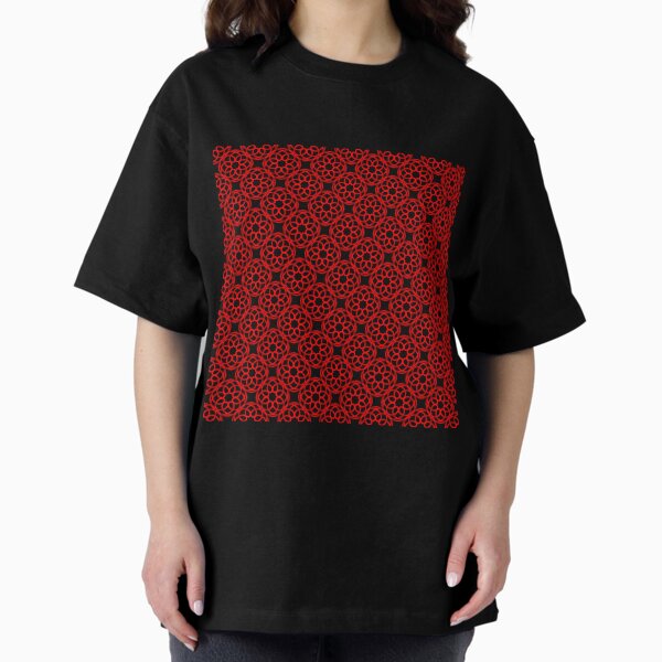 Item preview, Red Black Epitrochoid Geometric Seamless Pattern - 0-2018 designed and sold by MyEyesArtWork.