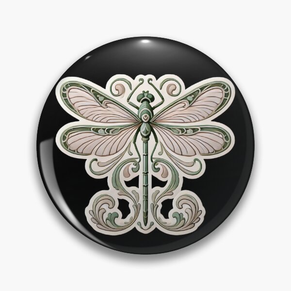 Item preview, Art Nouveau Dragonfly designed and sold by PinUpPizzazz.