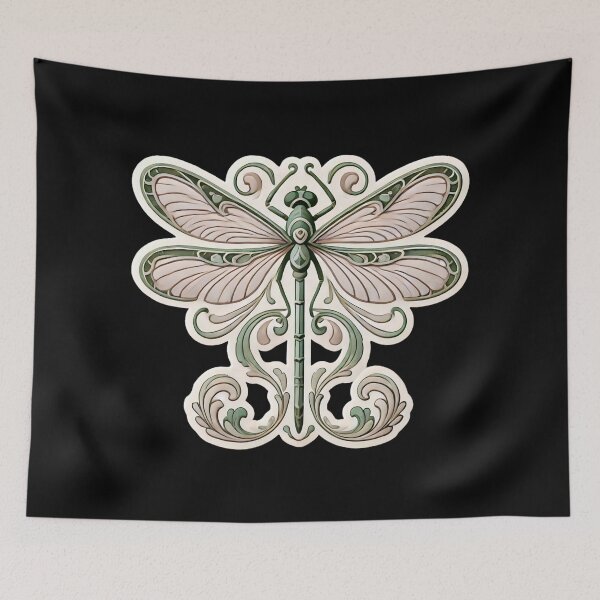 Item preview, Art Nouveau Dragonfly designed and sold by PinUpPizzazz.