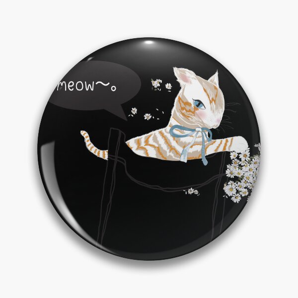 Item preview, Copy of In mini pocket collection Cute Orange Kitten playing White Daisy designed and sold by Miza Drops.