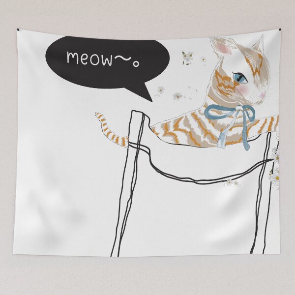 Item preview, Copy of In mini pocket collection Cute Orange Kitten playing White Daisy designed and sold by Miza Drops.