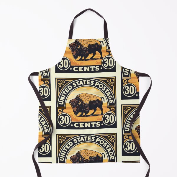 Item preview, American Buffalo Postage Stamp Poster designed and sold by retrographics.