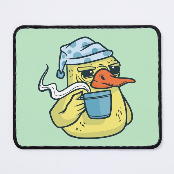 Item preview, Grumpy duck with coffee designed and sold by BrownHorse90s.