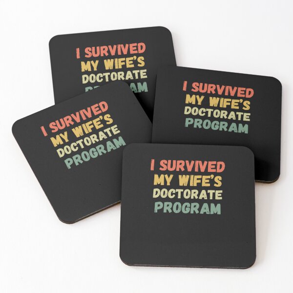 Item preview, I survived my wife's doctorate program retro funny wife grad designed and sold by snowry.