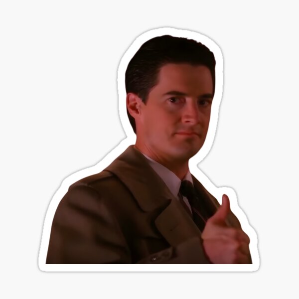 Item preview, Agent Cooper Thumbs Up  – Twin Peaks Sticker designed and sold by TheTwinPeaks.