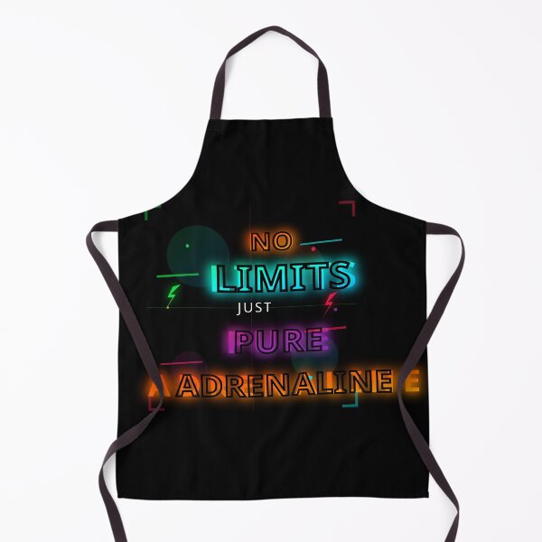 Item preview, No Limits Pure Adrenaline Extreme Sports Quote - Neon Typography Design designed and sold by Pickmash.