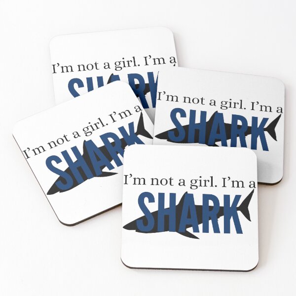 Item preview, I'm Not a Girl. I'm a Shark designed and sold by auDHDesigns.