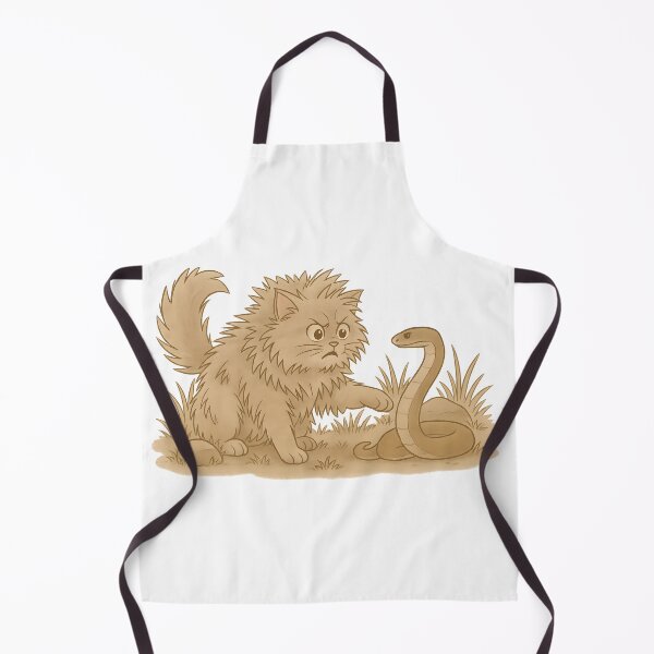 Item preview, Custom Pet Memorial - Brave Cat Facing Snake - Cartoon Tribute for Pet Parents designed and sold by PetSoulPrints.