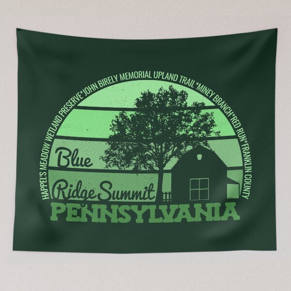 Item preview, Blue Ridge Summit Pennsylvania Sunset Retro Vintage Local Pride Logo designed and sold by CRHPOD20.