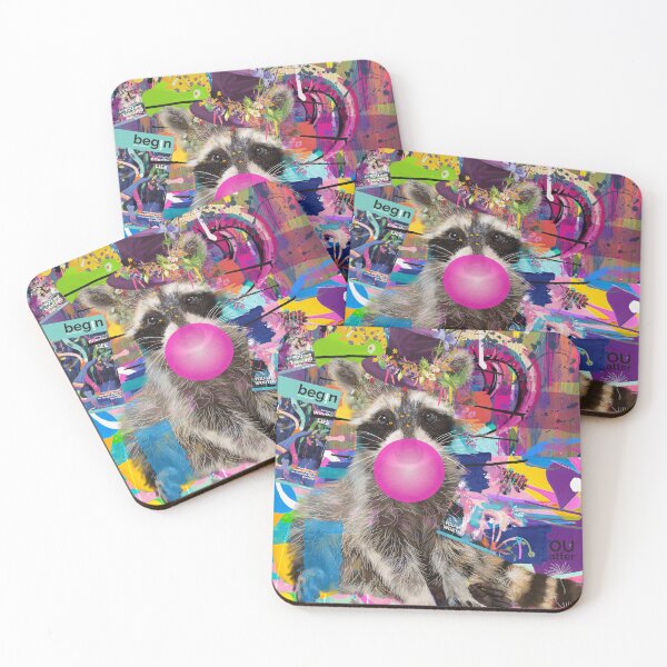 Item preview, Grungy Pop Art Inspired Raccoon designed and sold by art-tonic.