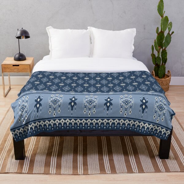 Artikelvorschau, Traditionelles ethnisches geometrisches thailändisches Seidensarong-Muster entworfen und verkauft von BWDecorPattern.