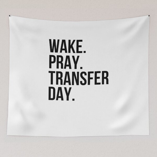 Item preview, Wake. Pray. Transfer Day. IVF Infertility Christian faith designed and sold by snowry.