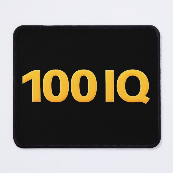 Item preview, 100 IQ in Yellow  designed and sold by Memes N Lore .
