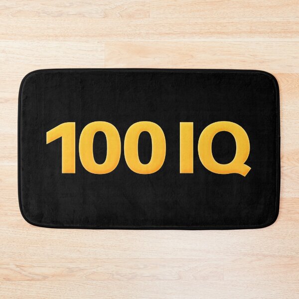 Item preview, 100 IQ in Yellow  designed and sold by Memes N Lore .