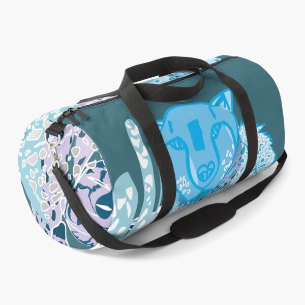 Item preview, Fours Leopard Blue and Purple medley pattern designed and sold by Miza Drops.