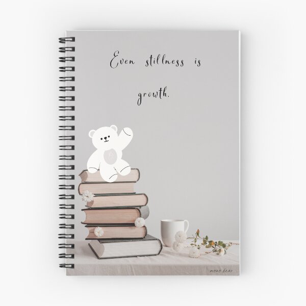 Item preview, Even Stillness Is Growth – Gentle Bear Mindful Quote designed and sold by mintmono-studio.