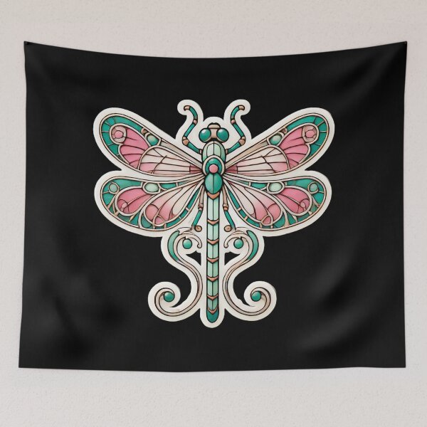 Item preview, Art Nouveau Dragonfly designed and sold by PinUpPizzazz.