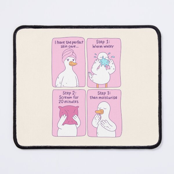 Item preview, Perfect Skincare Routine Funny Duck Comic designed and sold by Jess.a.creates.