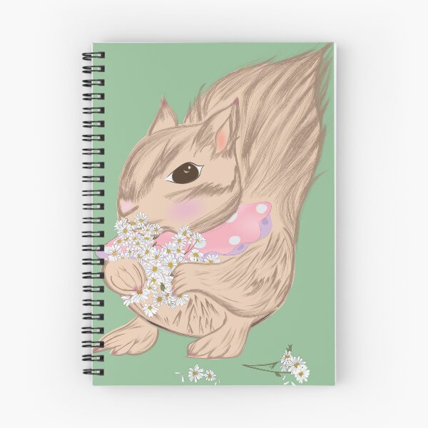 Item preview, Cute Animal Collection Cute Squirrel with White Daisy designed and sold by Miza Drops.