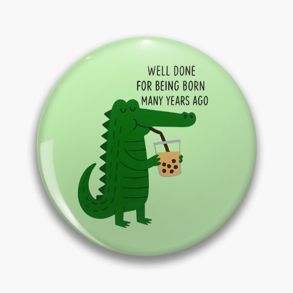 Item preview, Alligator Enjoying Drink of Boba Tee designed and sold by scooterbaby.