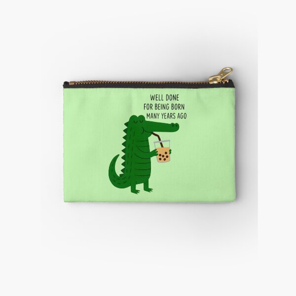 Item preview, Alligator Enjoying Drink of Boba Tee designed and sold by scooterbaby.