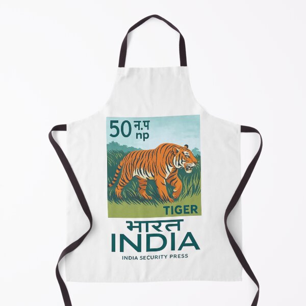 Item preview, India Bengal Tiger Stamp Poster designed and sold by retrographics.