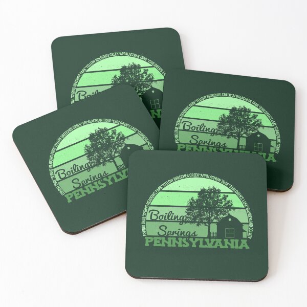 Item preview, Boiling Springs Pennsylvania Sunset Retro Vintage Local Pride Logo designed and sold by CRHPOD20.