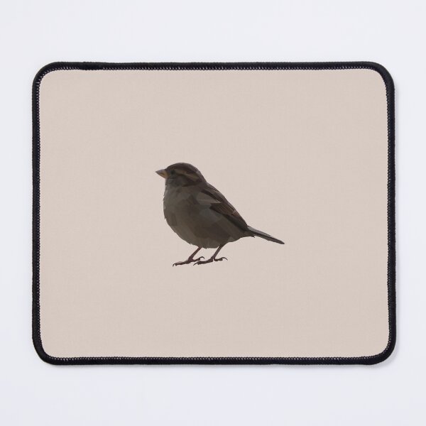 Item preview, Little Brown Bird Print – Polygon Art on Beige Background for Farmhouse or Country Cottage Style Decor & Stationery designed and sold by 9th Cycle Studios.