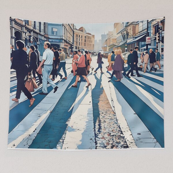 Item preview, Pedestrians on a zebra crossing designed and sold by Harri-and-Jess.