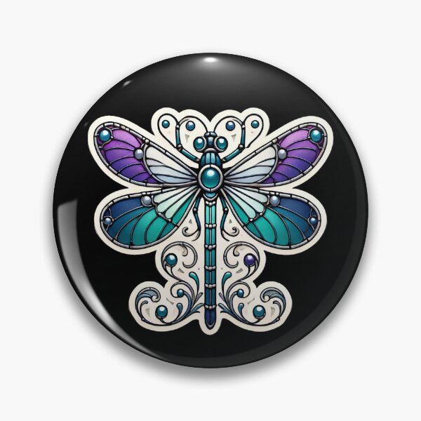 Item preview, Art Nouveau Dragonfly designed and sold by PinUpPizzazz.