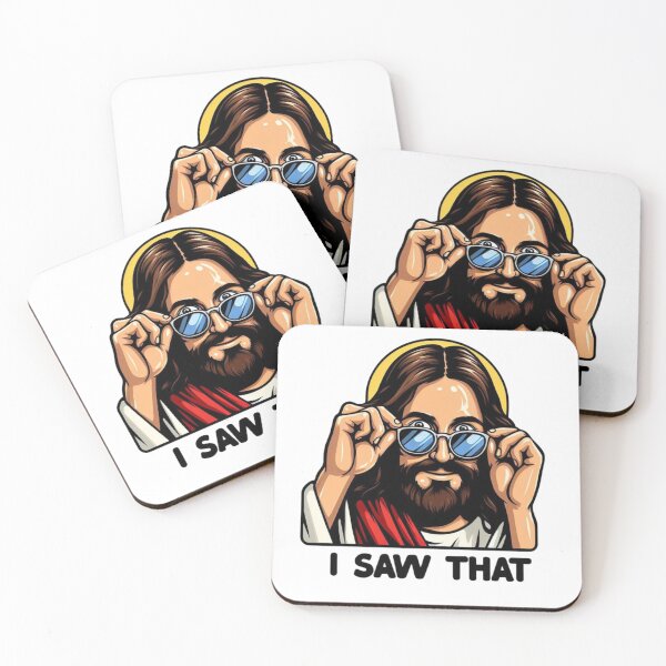 Item preview, Funny Jesus Sticker designed and sold by AriesArtCom.