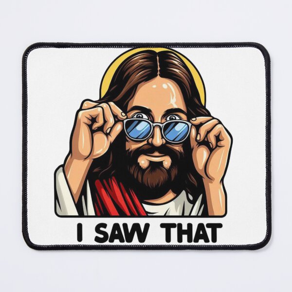 Item preview, Funny Jesus Sticker designed and sold by AriesArtCom.