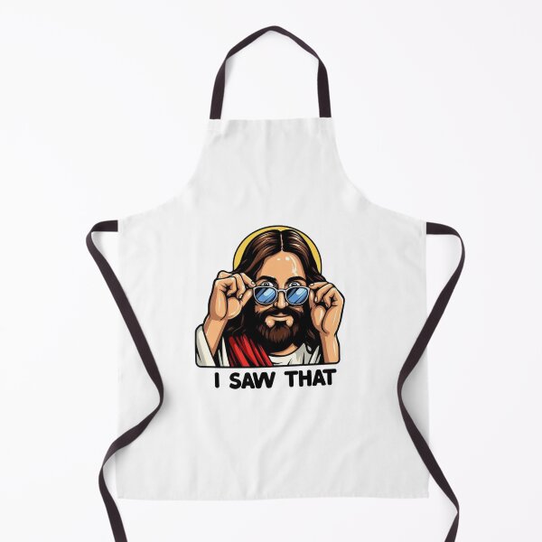 Item preview, Funny Jesus Sticker designed and sold by AriesArtCom.