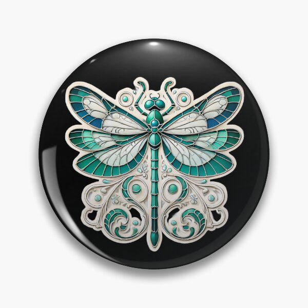 Item preview, Art Nouveau Dragonfly designed and sold by PinUpPizzazz.