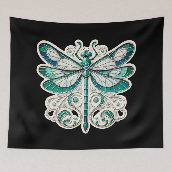 Item preview, Art Nouveau Dragonfly designed and sold by PinUpPizzazz.